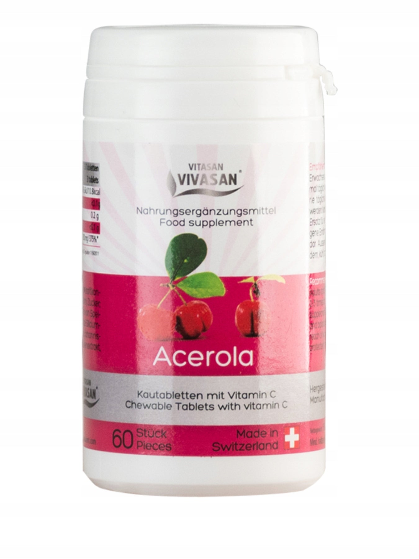 Acerola (tropical cherry tablets)