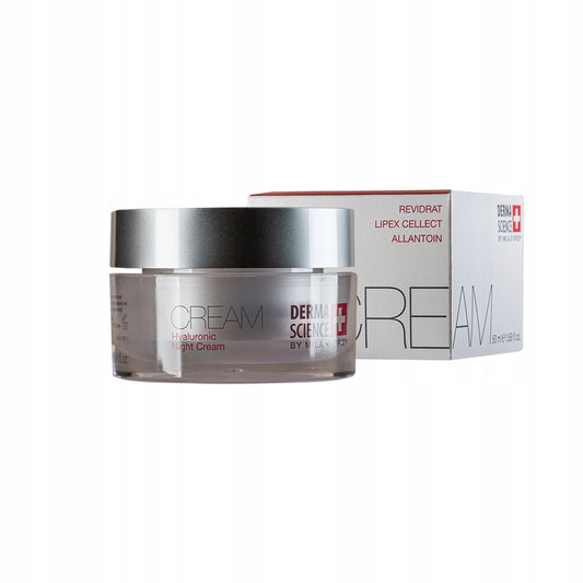 DERMA SCIENCE Night cream with hyaluronic acid